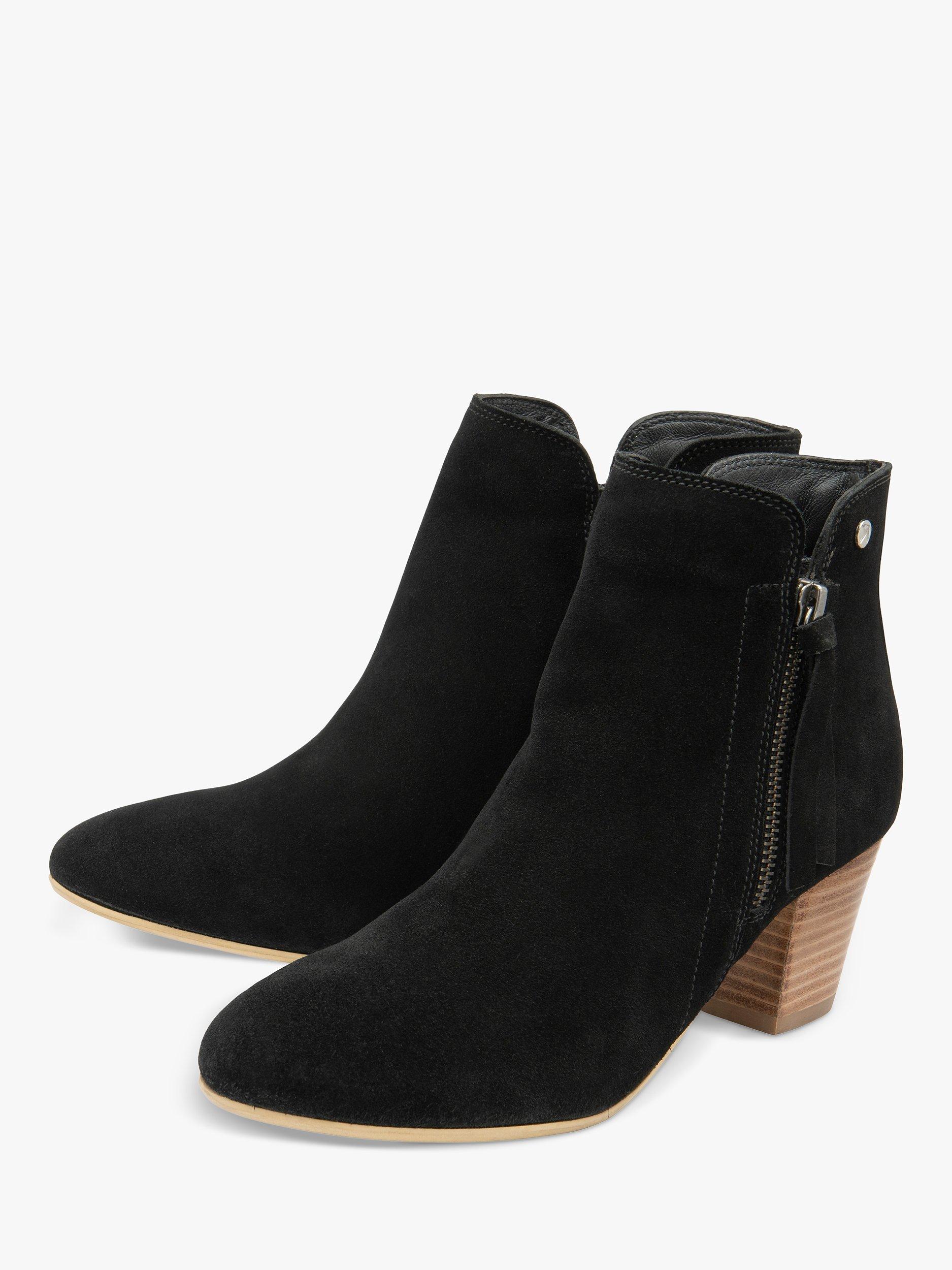Product image 2 of 4, which shows Ravel Tulli Suede Ankle Boots, Black, 4
