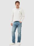 Rodd & Gunn Gunn Cotton Slim Fit Long Sleeve Polo Shirt, Cloud