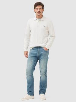 Rodd & Gunn Gunn Cotton Slim Fit Long Sleeve Polo Shirt - view 2, Cloud
