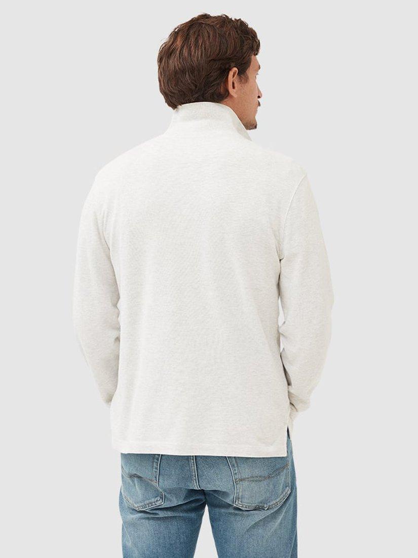 Product image 3 of 5, which shows Rodd & Gunn Gunn Cotton Slim Fit Long Sleeve Polo Shirt, Cloud, XS