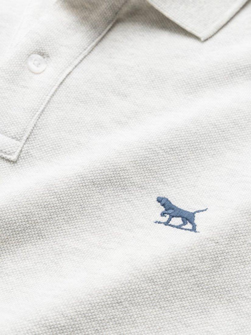 Product image 5 of 5, which shows Rodd & Gunn Gunn Cotton Slim Fit Long Sleeve Polo Shirt, Cloud, XS