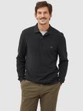 Rodd & Gunn Gunn Cotton Slim Fit Long Sleeve Polo Shirt, Charcoal