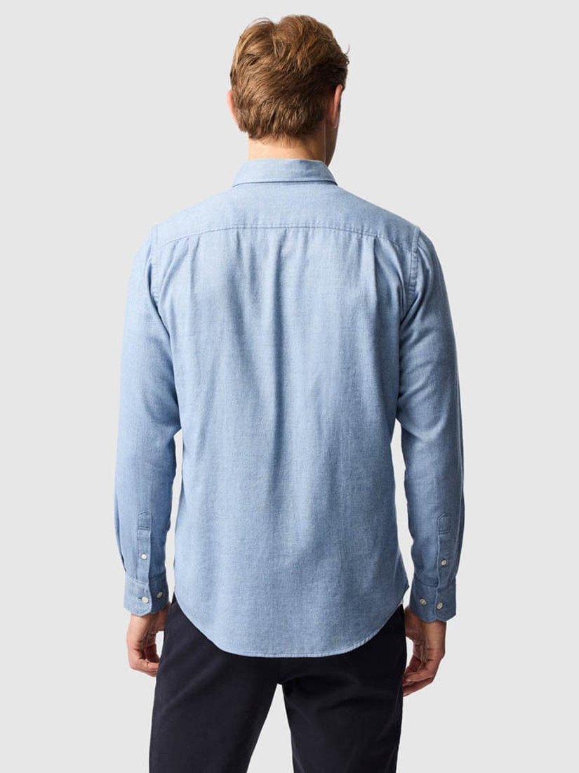 Product image 3 of 6, which shows Rodd & Gunn Barrhill Brushed Cotton Slim Fit Long Sleeves Shirt, Chambray, XL