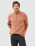 Rodd & Gunn Alton Ave Cotton Quarter Zip Neck Sweatshirt, Papaya