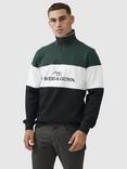 Rodd & Gunn Foresters Peak Logo Cotton Quarter Zip Neck Sweatshirt