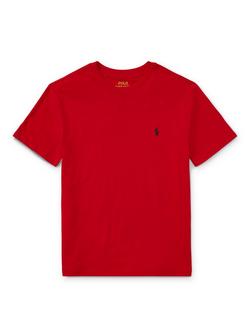Polo Ralph Lauren Kids' Cotton Signature Logo Short Sleeve T-Shirt, Red