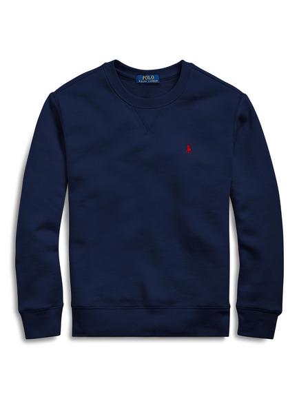 Ralph Lauren Kids' Logo Basic Crew Neck Sweatshirt, Navy, Navy