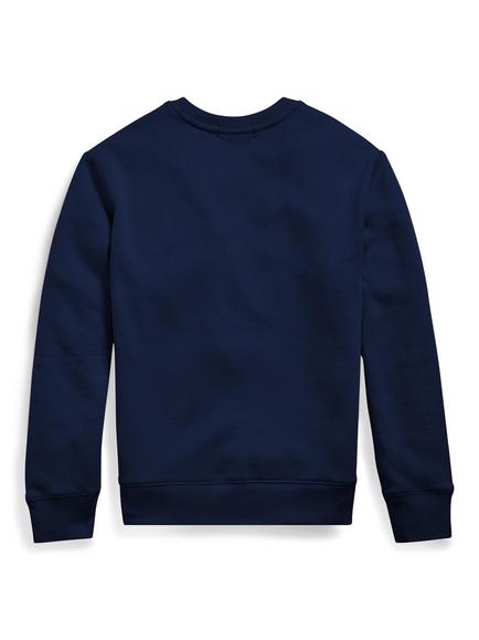 Ralph Lauren Kids' Logo Basic Crew Neck Sweatshirt, Navy - view 2, Navy