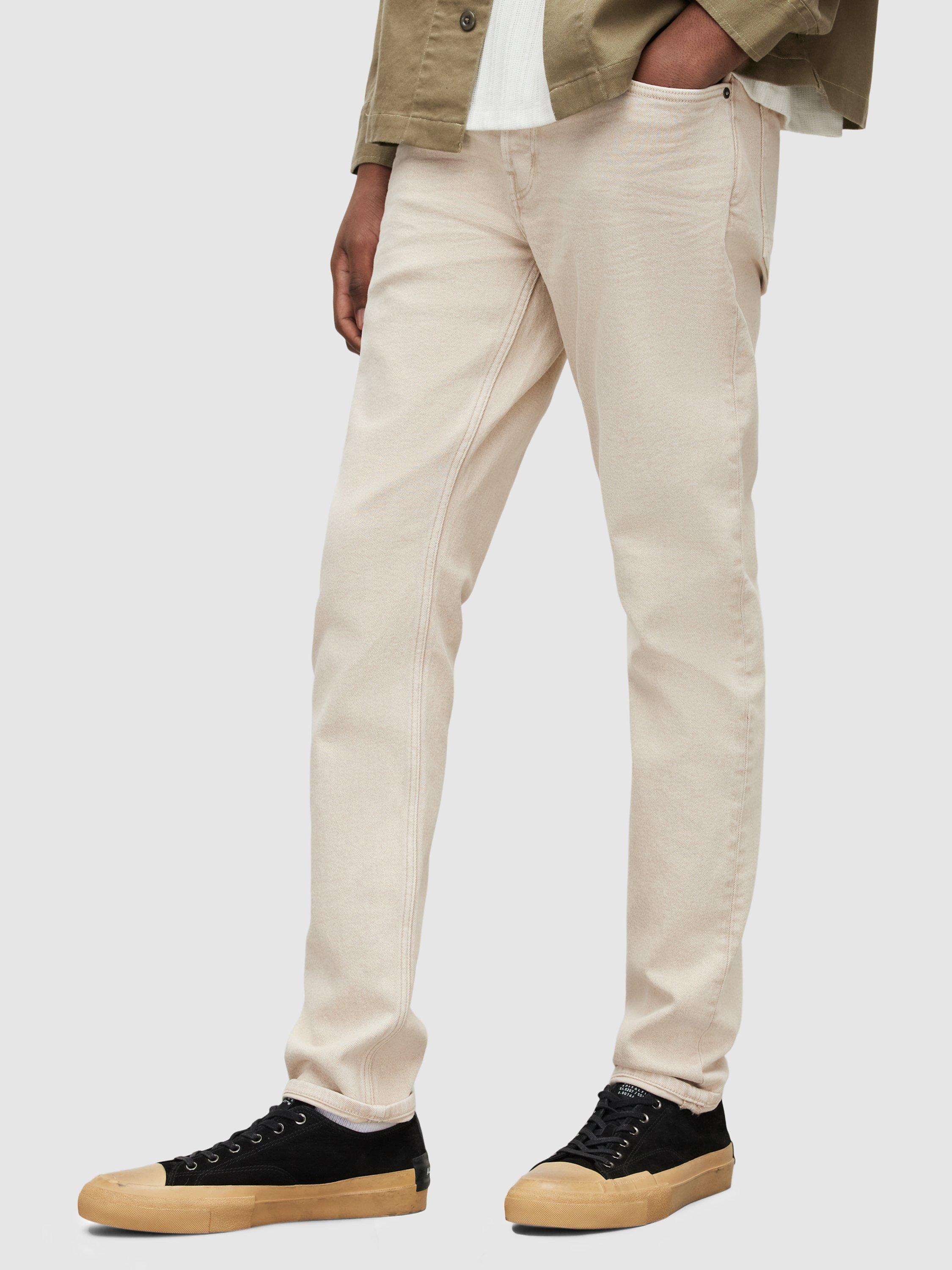AllSaints Rex Slim Fit Jeans, Vintage White
