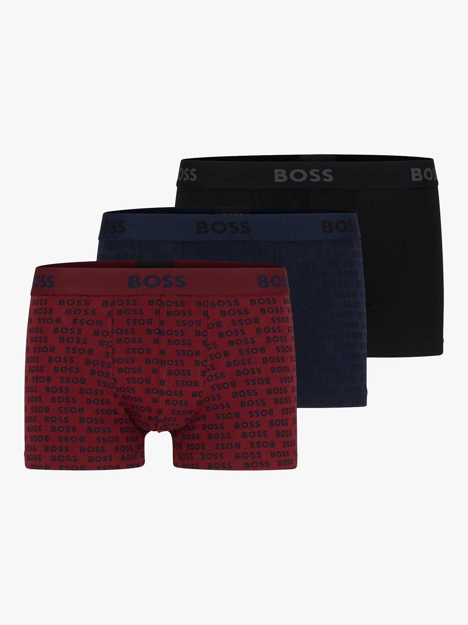BOSS Cotton Blend Trunks, Pack of 3, Multi