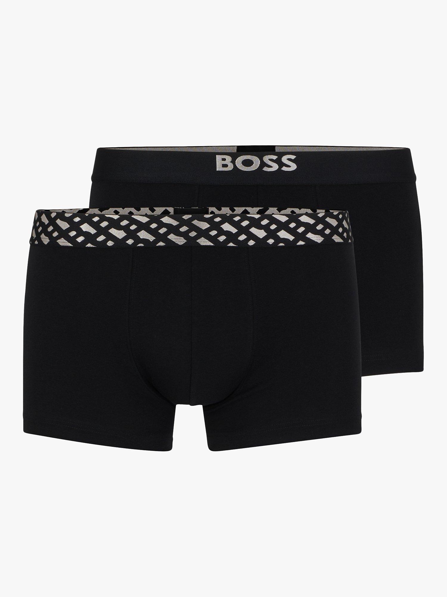 BOSS Jaquard Trunks, Pack of 2, Black