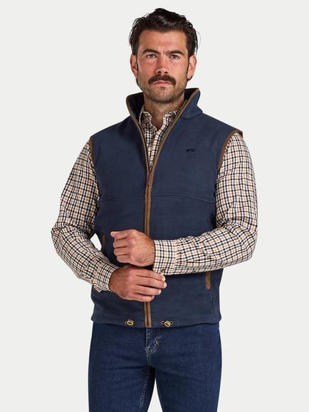 Raging Bull Fleece Gilet, Navy