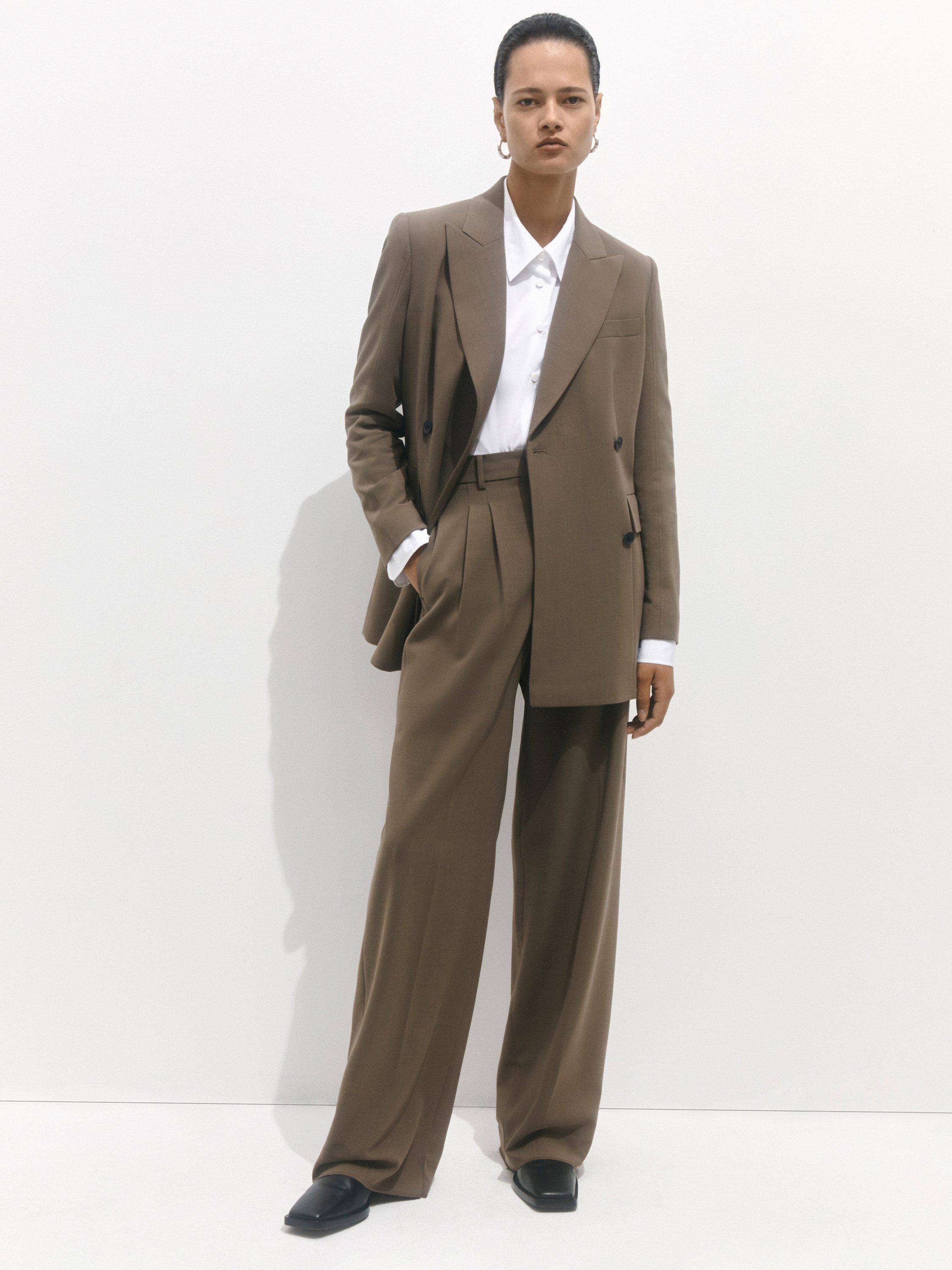 Jigsaw Lawson Double Breasted Jacket, Taupe