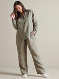 Bedfolk 100% Linen Women’s Pyjama Set, Moss