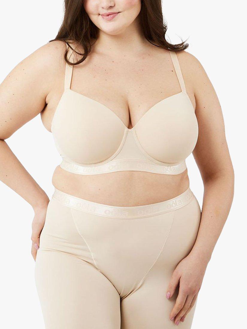 Product image 2 of 6, which shows Oola Lingerie Everyday Moulded T-Shirt Bra, Latte, 40D