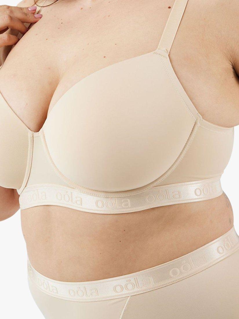 Product image 5 of 6, which shows Oola Lingerie Everyday Moulded T-Shirt Bra, Latte, 40D