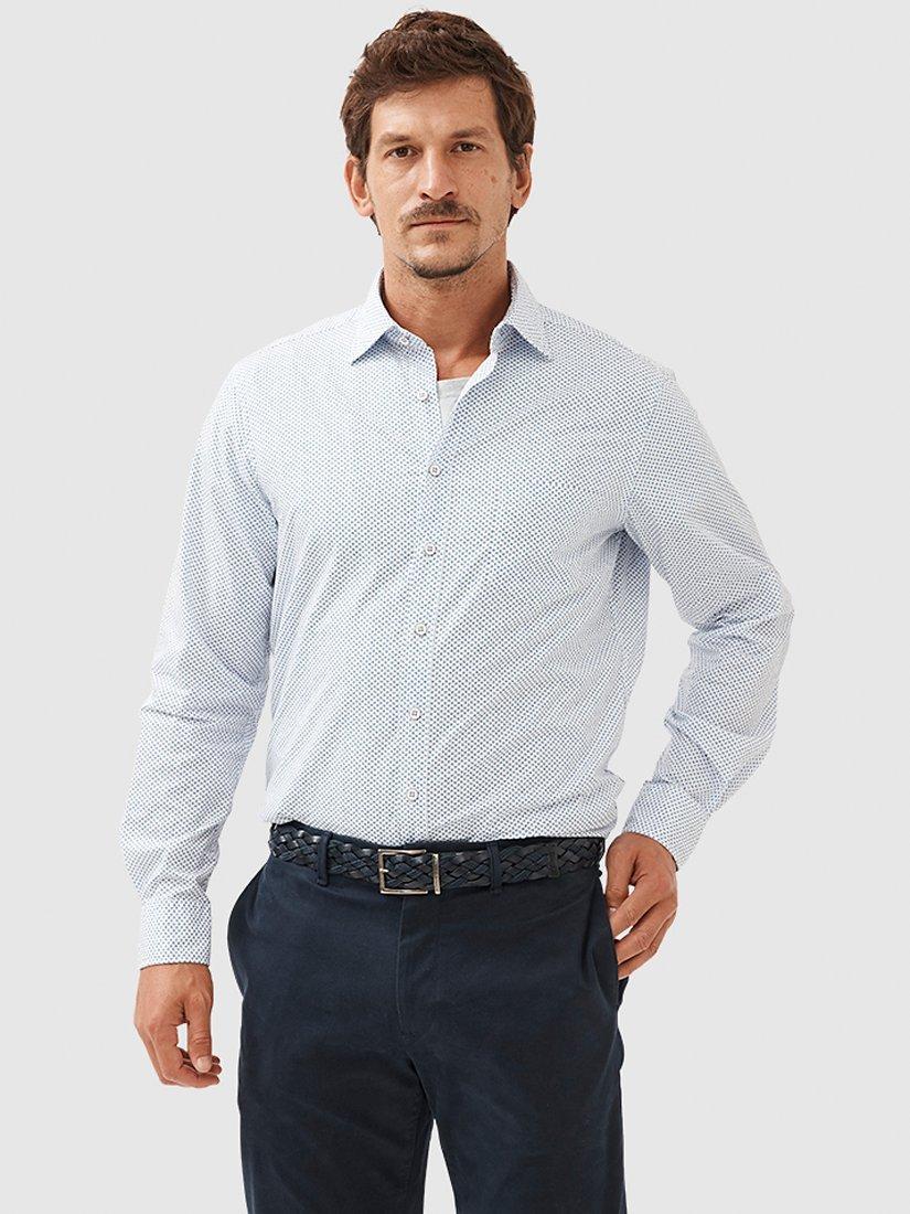 Rodd & Gunn The Bluff Long Sleeve Cotton Shirt, Snow