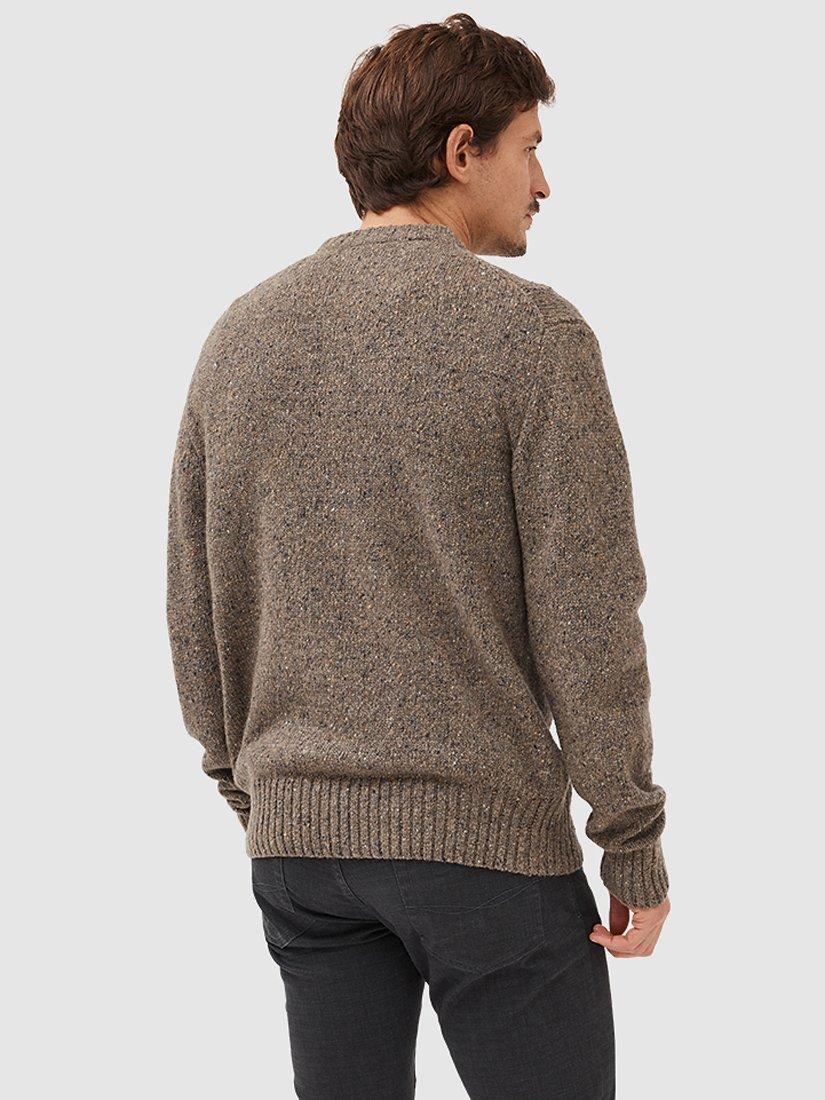Product image 3 of 5, which shows Rodd & Gunn Cox Road Merino Wool Blend Jumper, Gravel, XS