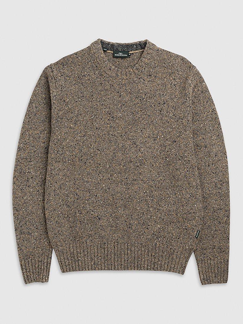 Product image 4 of 5, which shows Rodd & Gunn Cox Road Merino Wool Blend Jumper, Gravel, XS