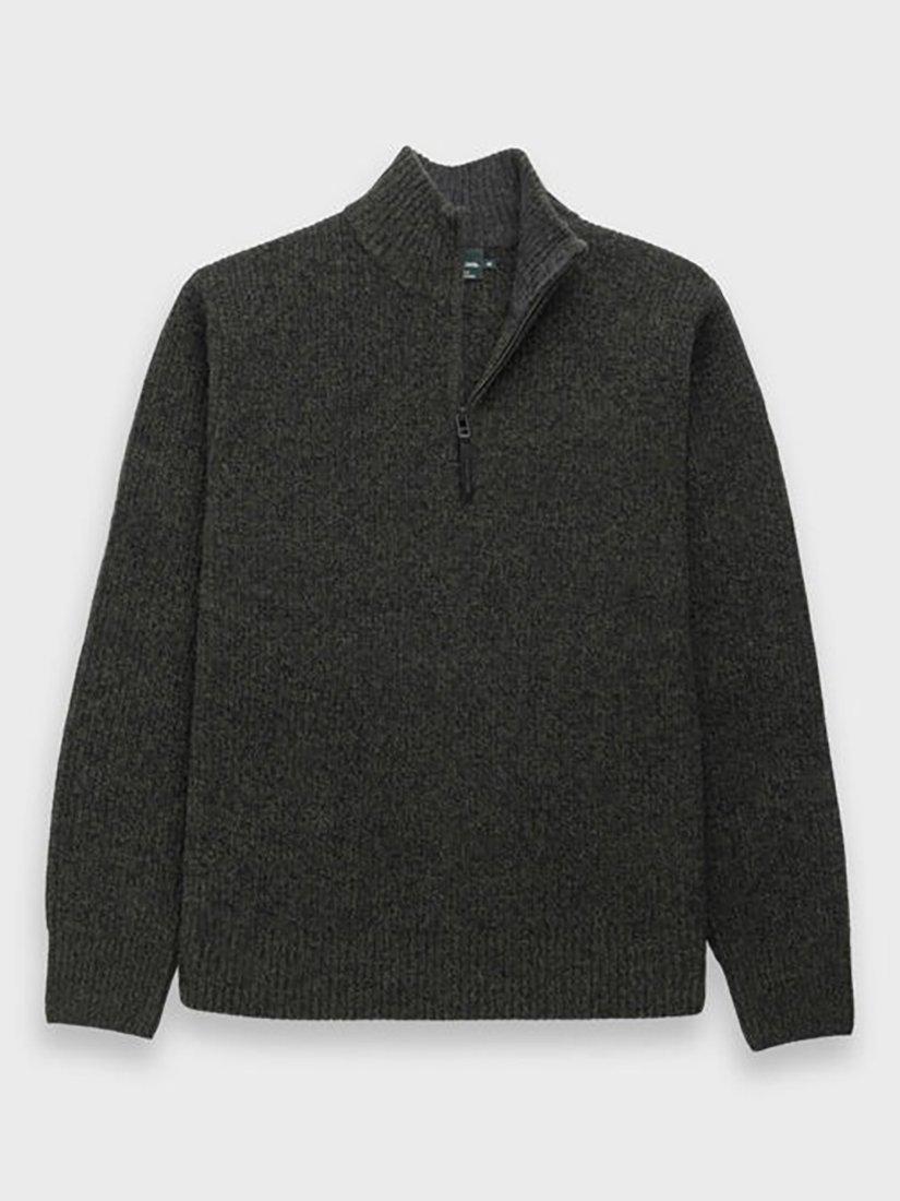 Product image 5 of 6, which shows Rodd & Gunn Robbies Road Lambswool Quarter Zip Neck Jumper, Jungle, XS
