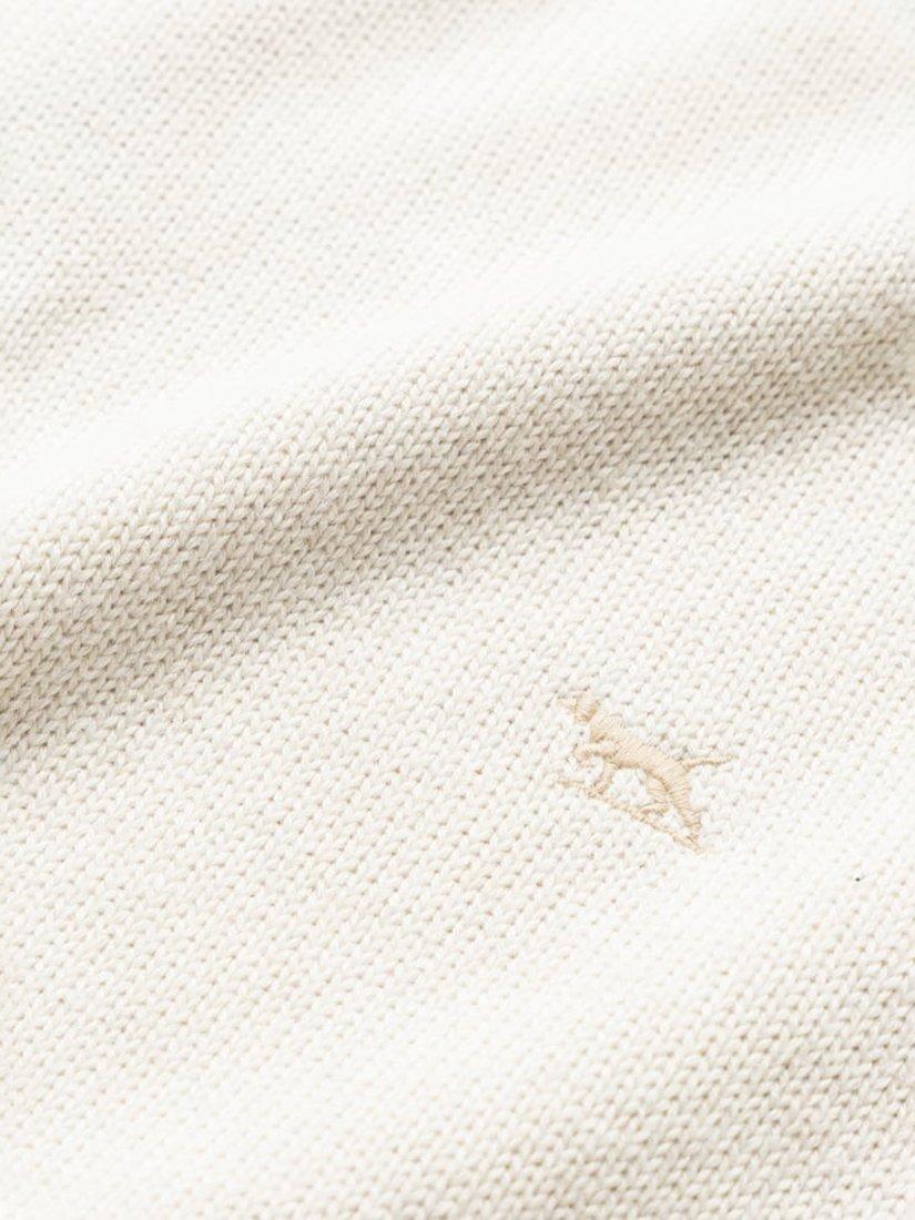 Product image 5 of 5, which shows Rodd & Gunn Gunn Knitted Cotton Crew Neck Jumper, Natural, XS