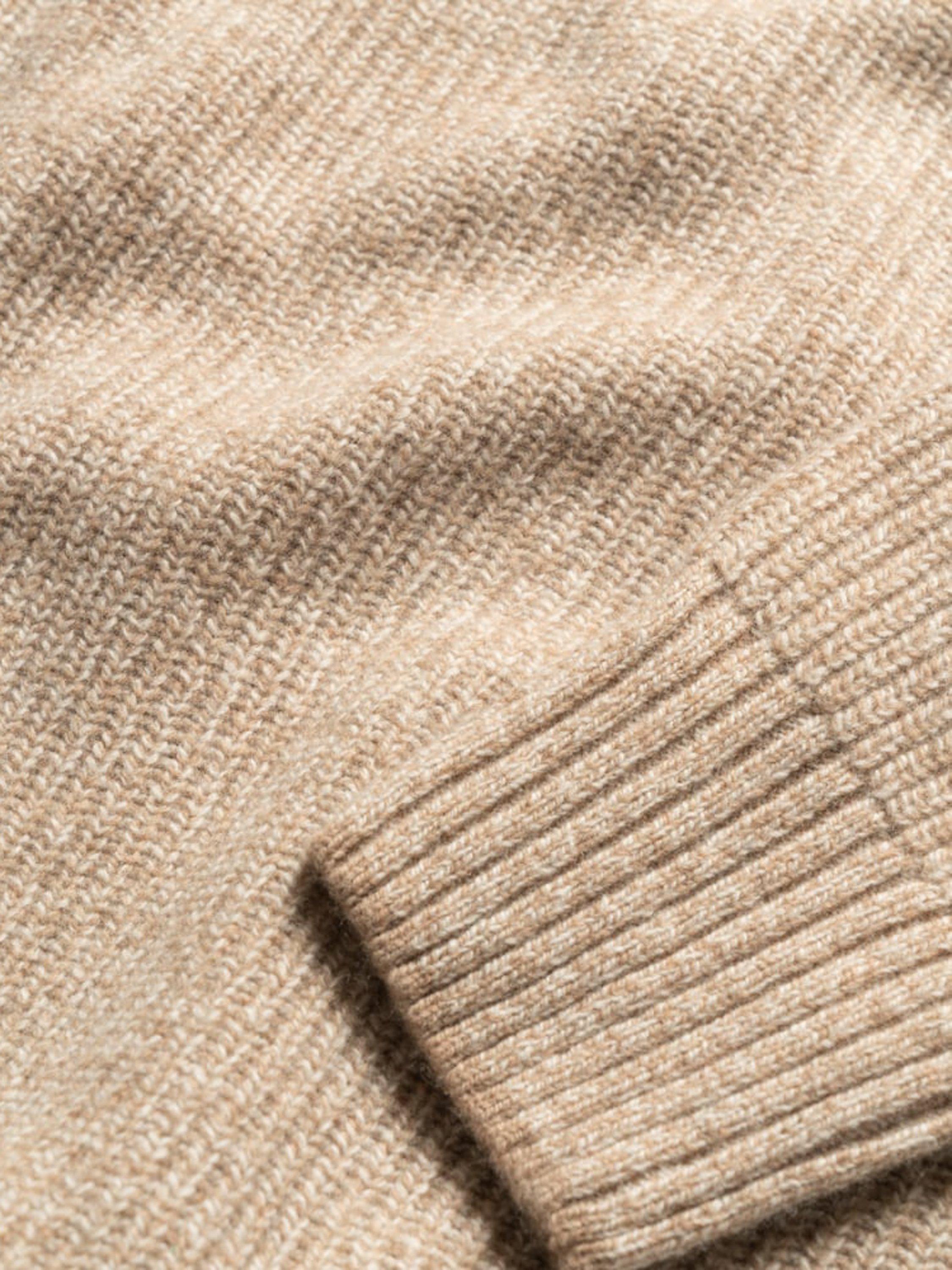 Product image 5 of 5, which shows Rodd & Gunn Robbies Road Lambswool Quarter Zip Neck Jumper, Sand, XS