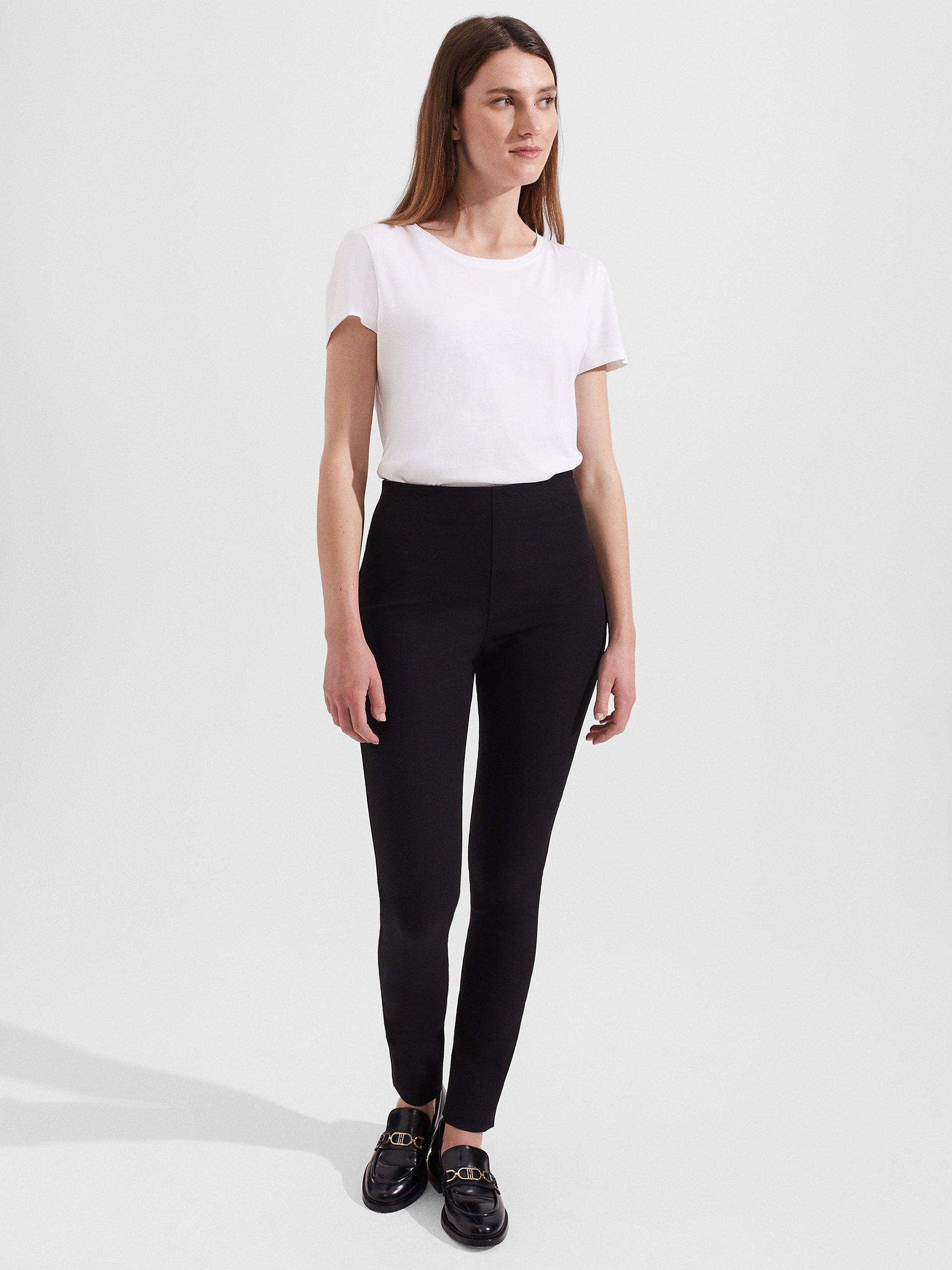Hobbs Losie Slim Fit Trousers, Black