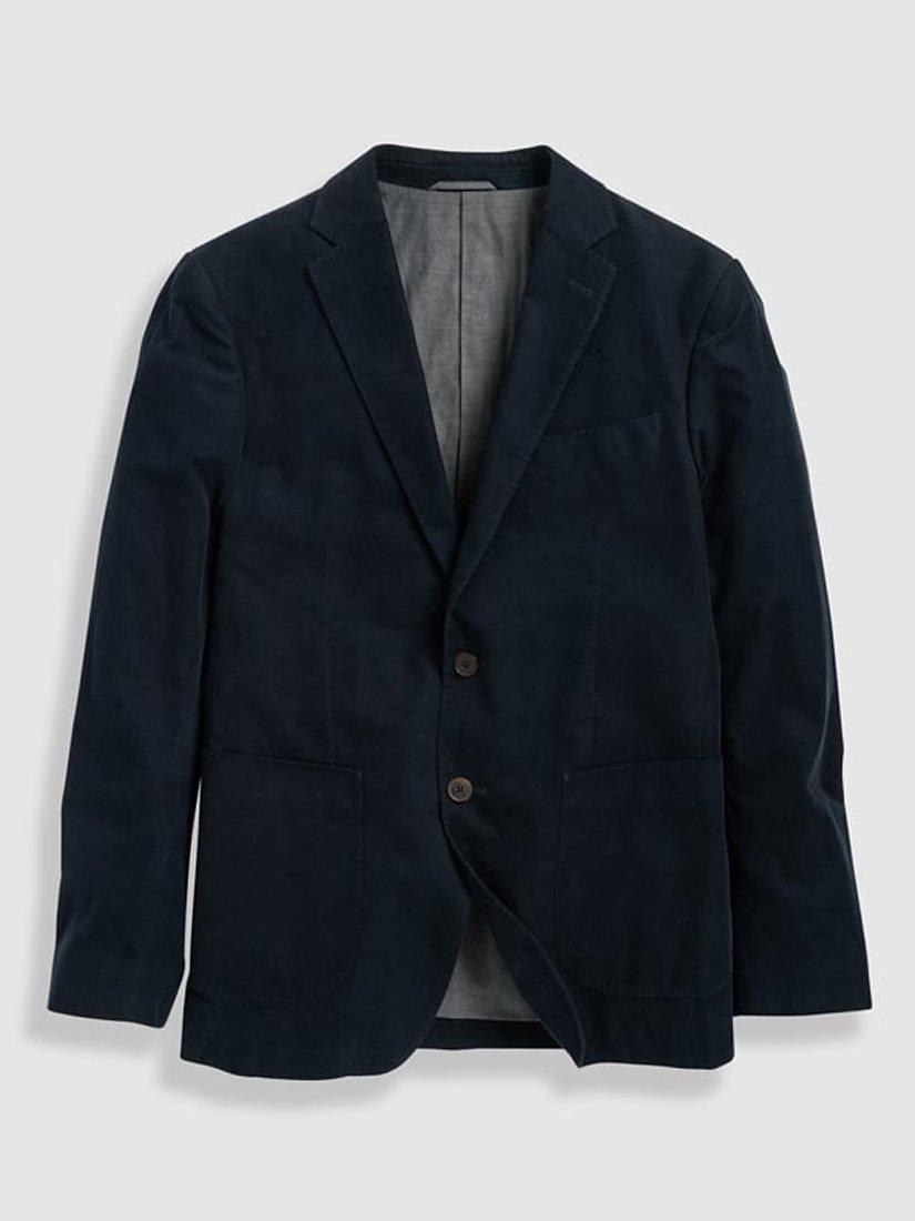 Product image 4 of 5, which shows Rodd & Gunn Saint Bathans Cotton Corduroy Slim Fit Blazer, Navy, XS