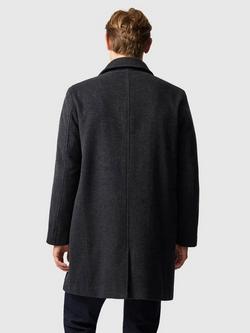 Rodd & Gunn Archers Wool Cashmere Car Coat, Granite - view 2, Granite