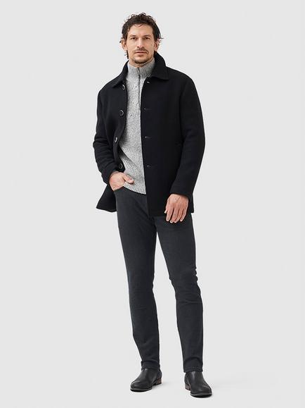 Rodd & Gunn Berkely Premium Virgin Wool City Coat, Navy - view 2, Navy
