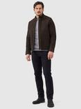 Rodd & Gunn Portobello Leather Harrington Jacket, Carob