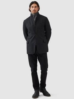 Rodd & Gunn Longbush Wool Blend Insulated Hybrid Jacket - view 2, Graphite