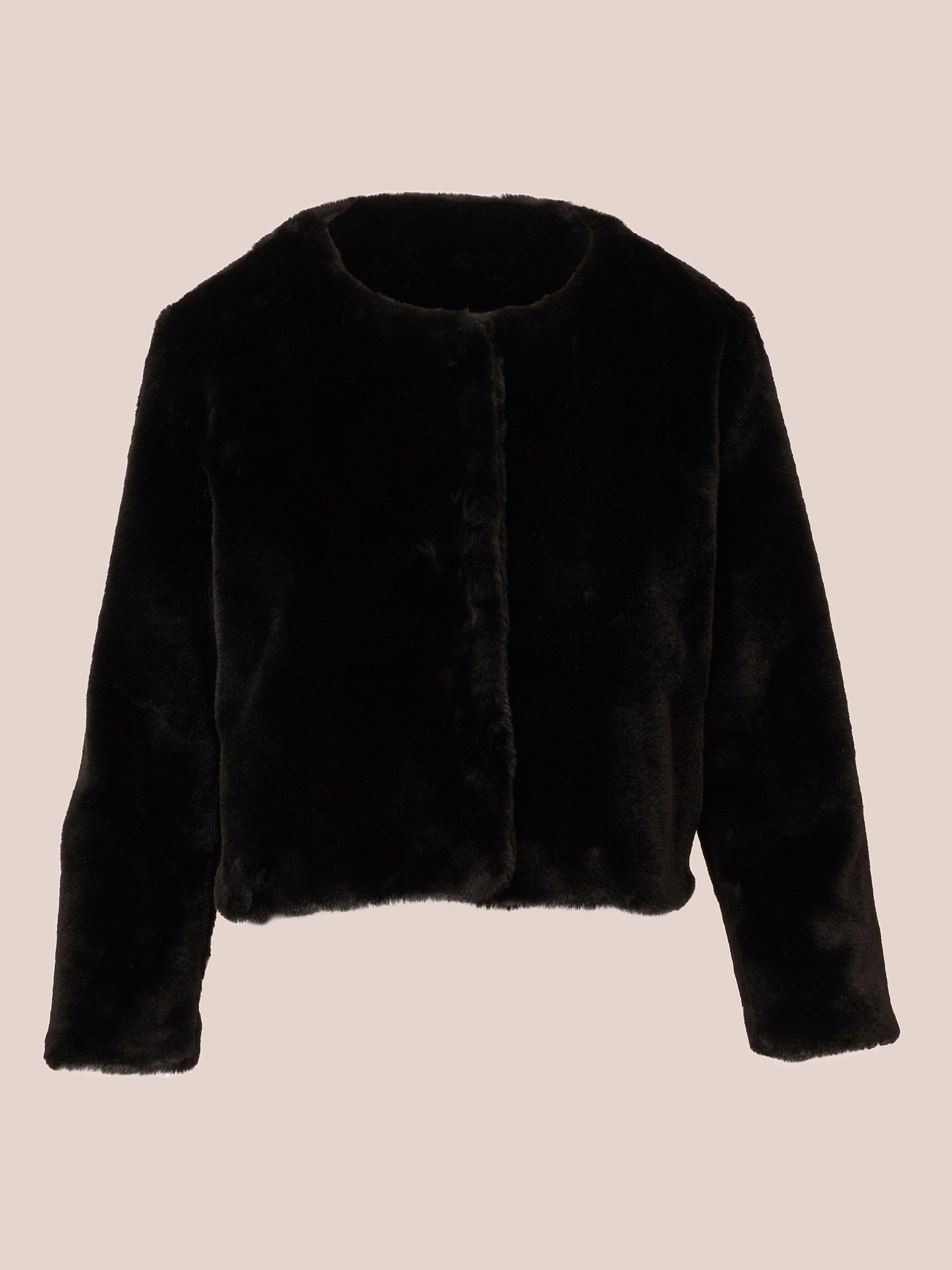 Adrianna Papell Faux-Fur 3/4-Sleeve Jacket popular