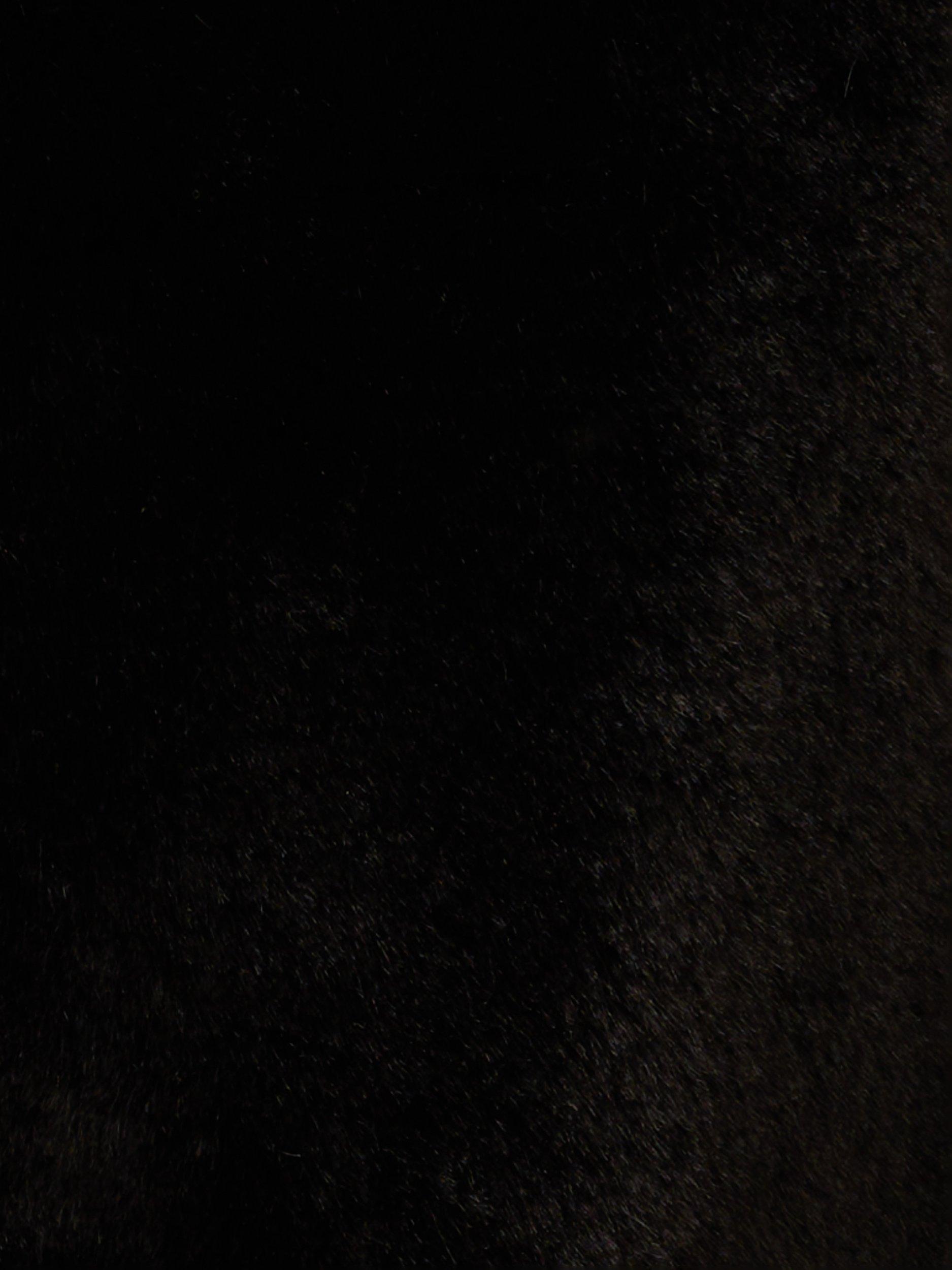 Product image 7 of 7, which shows Adrianna Papell 3/4 Sleeve Faux Fur Jacket, Black, L