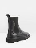 HUSH Pacey Chunky Leather Chelsea Boots, Black