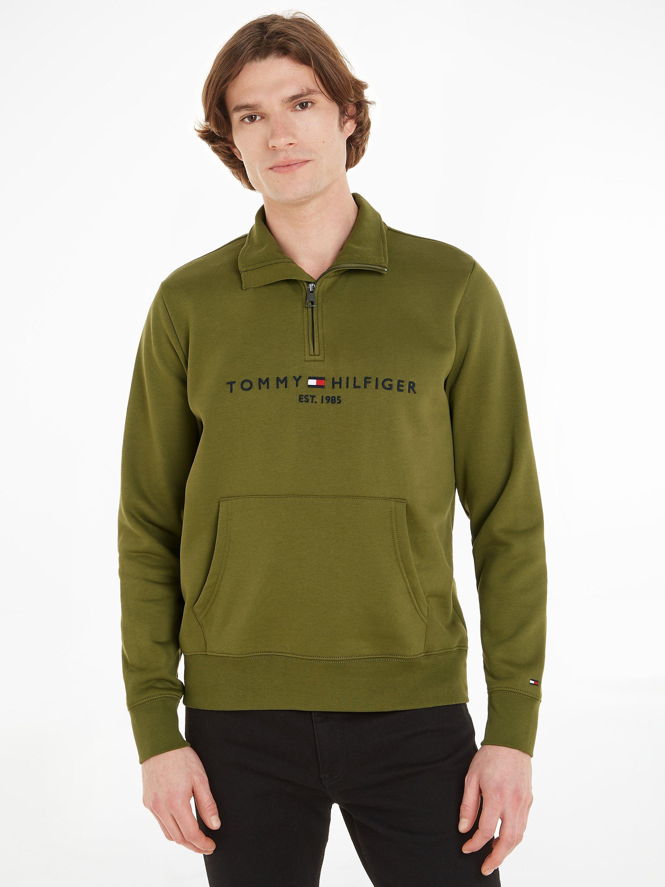 Tommy Hilfiger Mock Neck Sweatshirt, Green