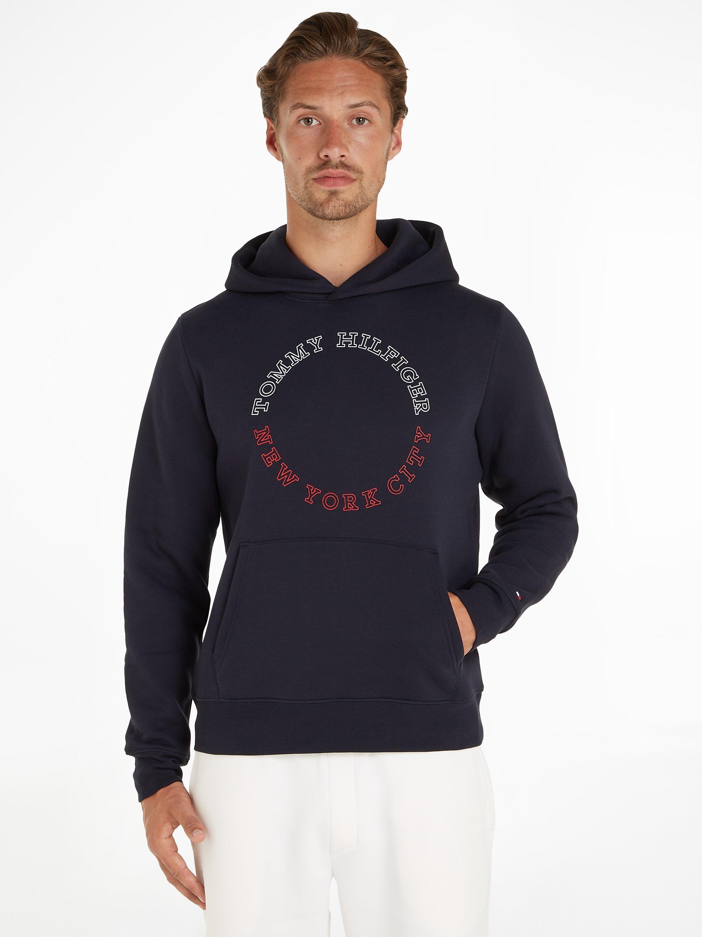 Tommy Hilfiger Round Logo Hoodie, Desert Sky