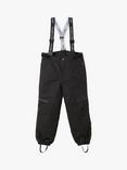 Polarn O. Pyret Kids' 2-in-1 Waterproof Trousers, Black