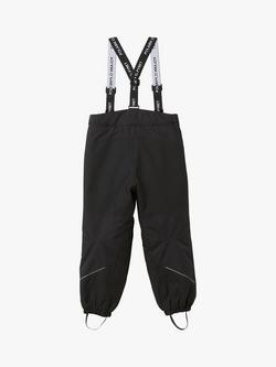 Polarn O. Pyret Kids' 2-in-1 Waterproof Trousers, Black - view 2, Black