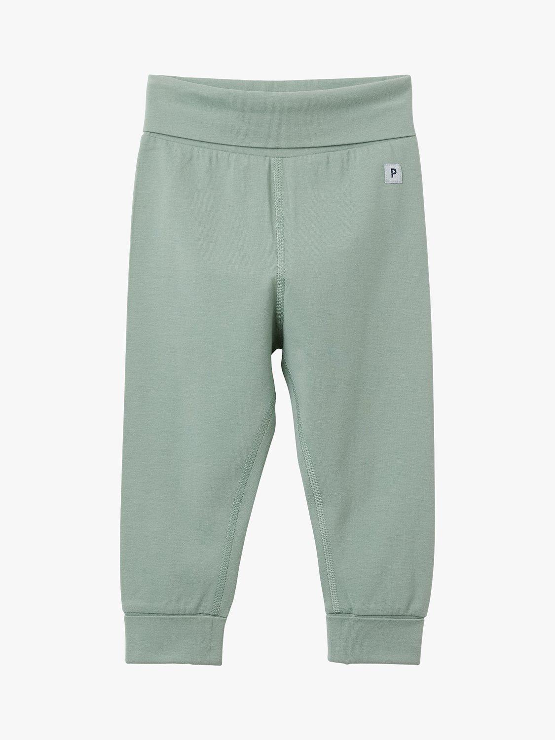 Polarn O. Pyret Baby GOTS Organic Cotton Blend Trousers, Green