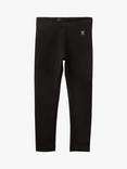 Polarn O. Pyret Baby GOTS Organic Cotton Adjustable Waist Leggings, Black