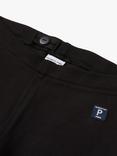 Polarn O. Pyret Baby GOTS Organic Cotton Adjustable Waist Leggings, Black