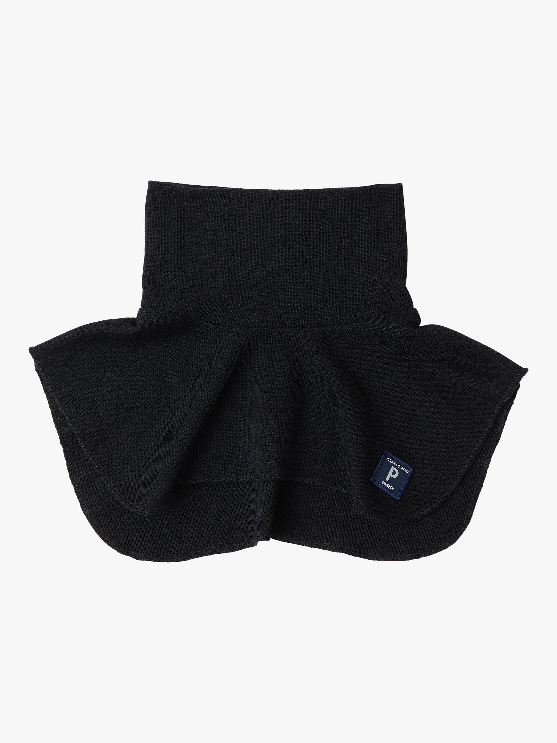 Product image 1 of 2, which shows Polarn O. Pyret Kids' Wool Polo Warmer, Dark Sapphire, 4-9 months