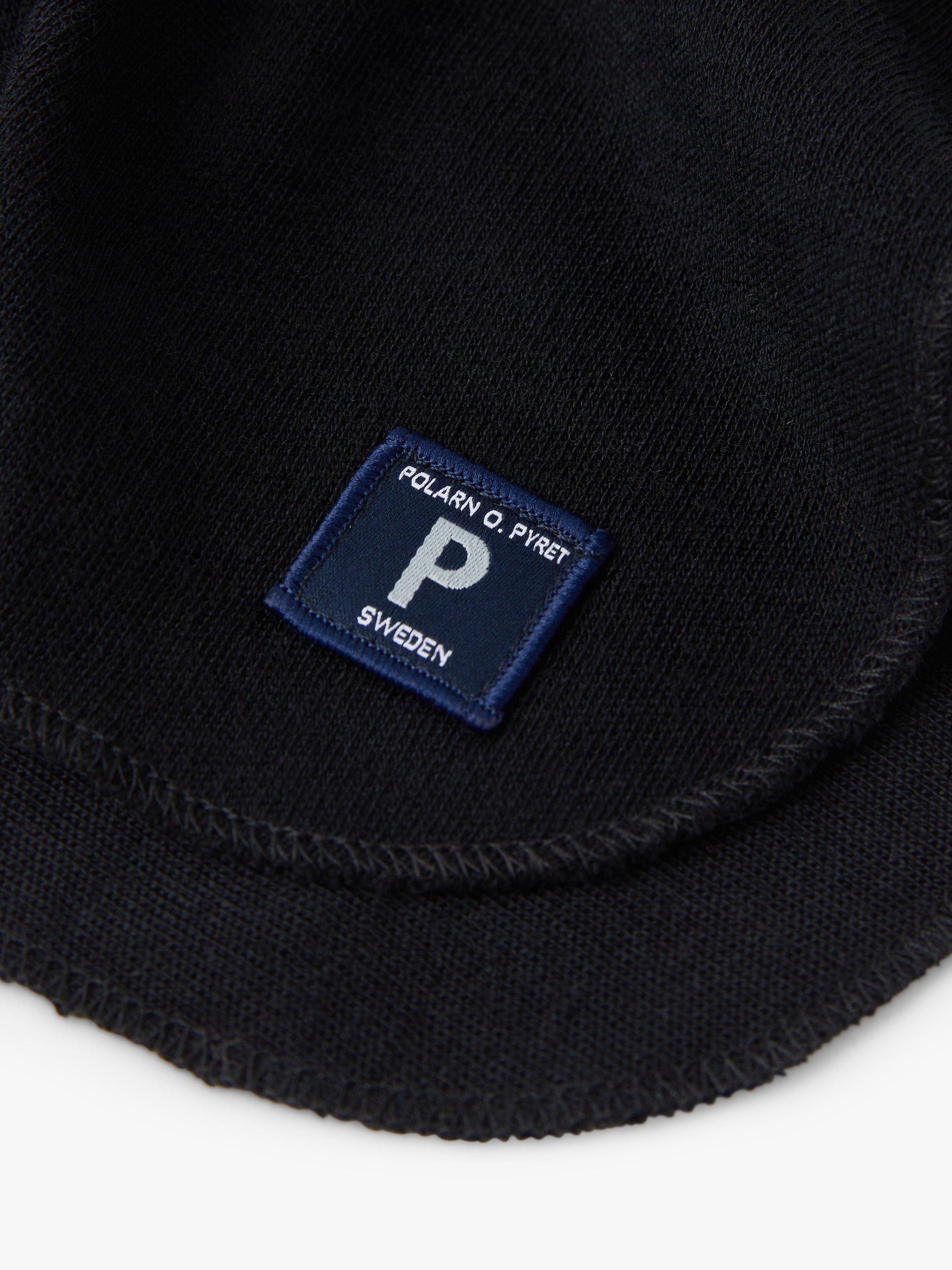 Product image 2 of 2, which shows Polarn O. Pyret Kids' Wool Polo Warmer, Dark Sapphire, 4-9 months