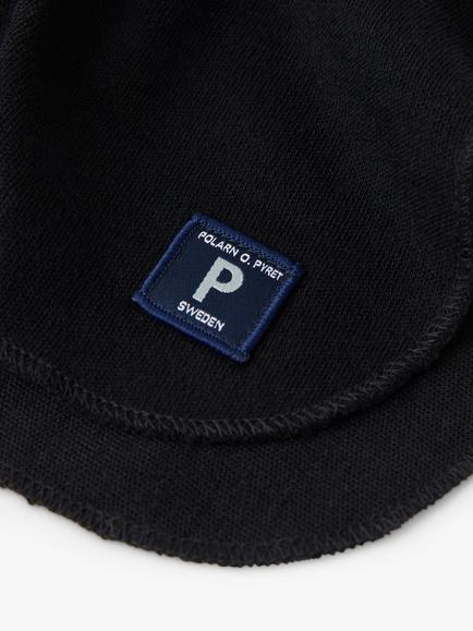 Polarn O. Pyret Kids' Wool Polo Warmer, Dark Sapphire - view 2, Dark Sapphire