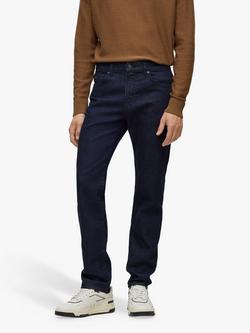 BOSS Maine Regular Fit Jeans, Dark Blue, Dark Blue