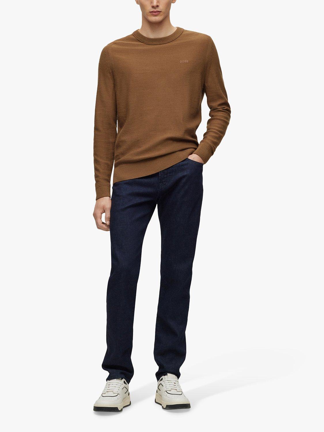 Product image 3 of 6, which shows BOSS Maine Regular Fit Jeans, Dark Blue, 29L