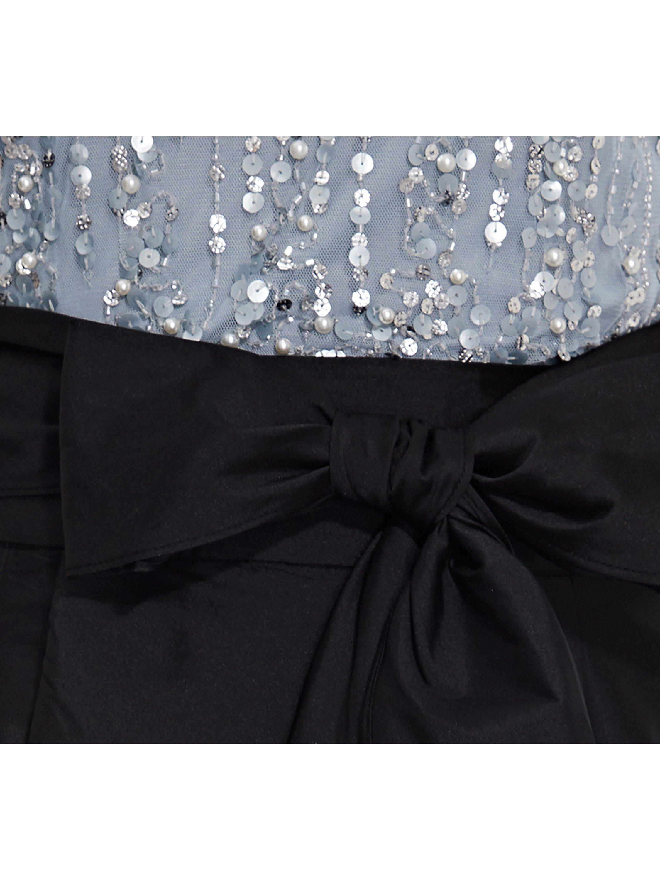 Product image 6 of 6, which shows Adrianna Papell High Low Ball Skirt, Black, 6