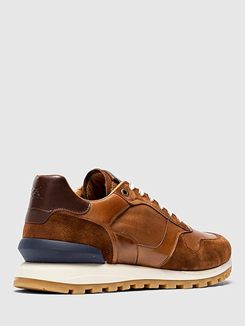 Product image 3 of 9, which shows Rodd & Gunn Quarry Hill Leather Suede Lace Up Trainers, Cognac, 41