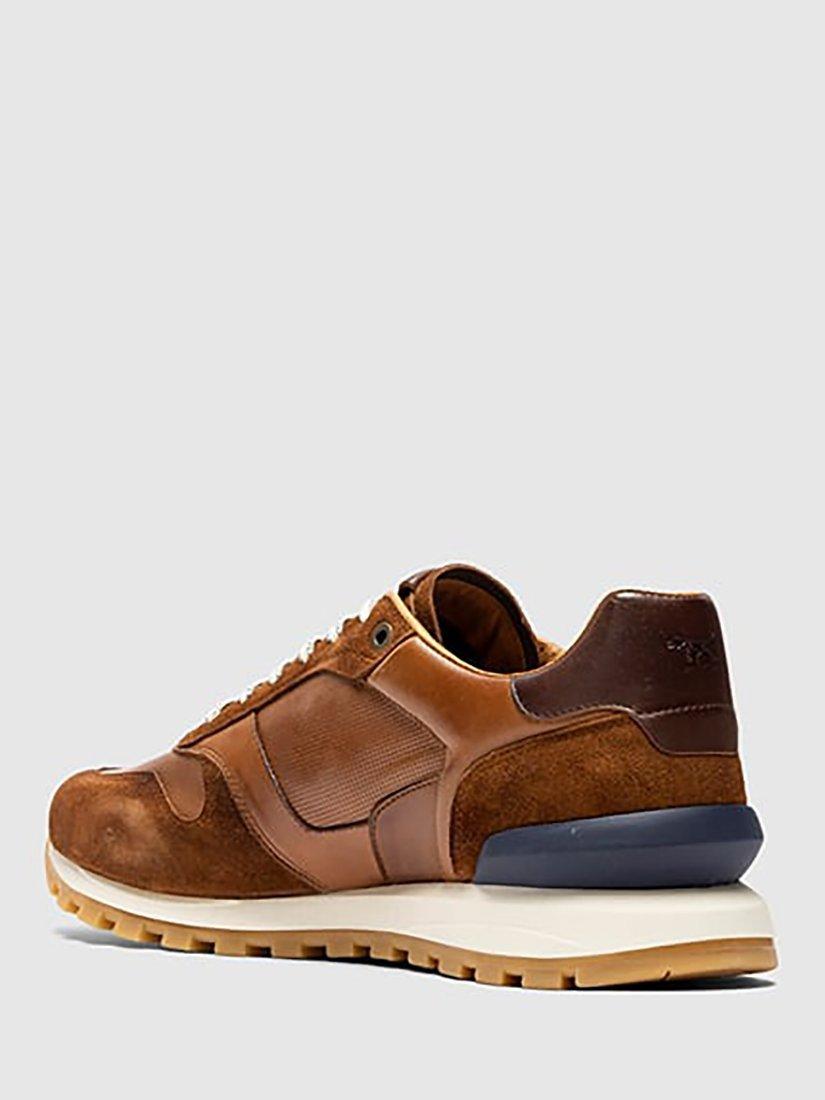 Product image 4 of 9, which shows Rodd & Gunn Quarry Hill Leather Suede Lace Up Trainers, Cognac, 41